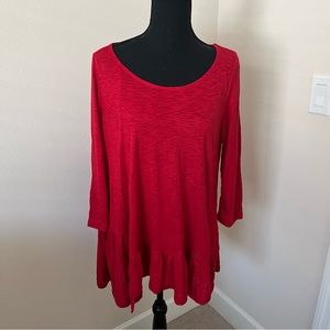 Alembika Ruffled Bottom Tunic